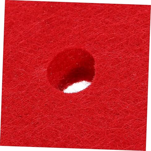 Totority 12pcs Double Cymbal Felt Pads Drum Cymbal Replacement Accessories Red Anti-vibration Felt Washers for Stable Sound Quality and Protection in Saudi Arabia