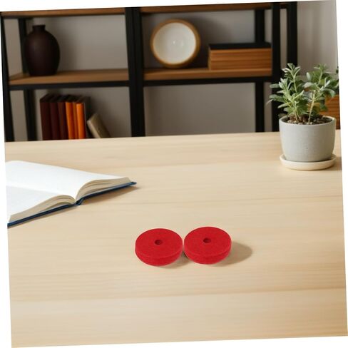 Totority 12pcs Double Cymbal Felt Pads Drum Cymbal Replacement Accessories Red Anti-vibration Felt Washers for Stable Sound Quality and Protection in Saudi Arabia