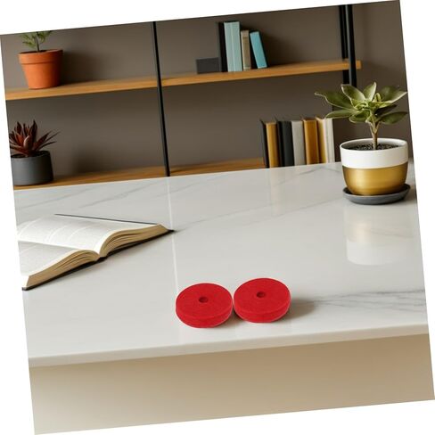 Totority 12pcs Double Cymbal Felt Pads Drum Cymbal Replacement Accessories Red Anti-vibration Felt Washers for Stable Sound Quality and Protection in Saudi Arabia