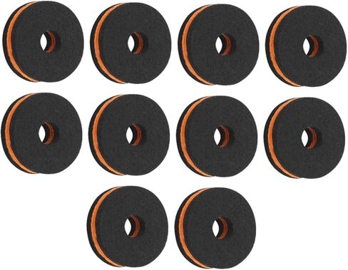 Totority 10Pcs Drum Set Cymbal Felt Pads Anti-skid Cushions Protective Replacement for Standard Drum Kits Enhance Sound Quality and Prevent Collision in Saudi Arabia