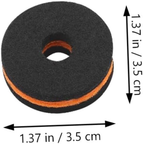 Totority 10Pcs Drum Set Cymbal Felt Pads Anti-skid Cushions Protective Replacement for Standard Drum Kits Enhance Sound Quality and Prevent Collision in Saudi Arabia