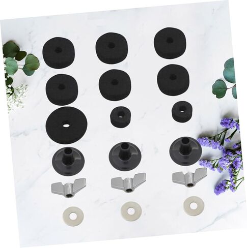 Totority 18PCS Drum Accessory Kit with Cymbal Felts Washers Sleeves and Bases for Boom and Heavy Duty Cymbal Stands Lightweight Percussion Parts and Easy Assembly in Saudi Arabia