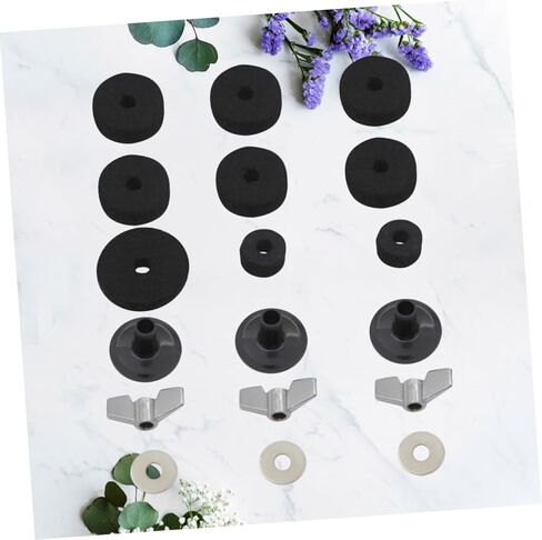 Totority 18PCS Drum Accessory Kit with Cymbal Felts Washers Sleeves and Bases for Boom and Heavy Duty Cymbal Stands Lightweight Percussion Parts and Easy Assembly in Saudi Arabia