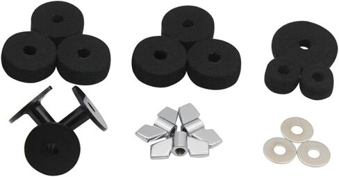 Totority 18PCS Drum Accessory Kit with Cymbal Felts Washers Sleeves and Bases for Boom and Heavy Duty Cymbal Stands Lightweight Percussion Parts and Easy Assembly in Saudi Arabia