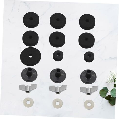 Totority 18PCS Drum Accessory Kit with Cymbal Felts Washers Sleeves and Bases for Boom and Heavy Duty Cymbal Stands Lightweight Percussion Parts and Easy Assembly in Saudi Arabia