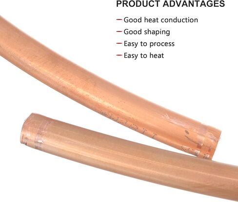 Air Conditioner Copper Tube Soft Copper Refrigeration Tubing Od 12mm Wall 1mm 1 Meter for Hvac Cooling Systems and Home Appliances in Saudi Arabia