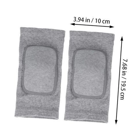 Breathable Elastic Knee Pad Sleeve with Thick Sponge Protection for Sports and Dance Non-slip Support Cover for Running Volleyball Basketball Cycling Xs Grey Pair in Saudi Arabia