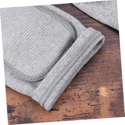 Breathable Elastic Knee Pad Sleeve with Thick Sponge Protection for Sports and Dance Non-slip Support Cover for Running Volleyball Basketball Cycling Xs Grey Pair in Saudi Arabia