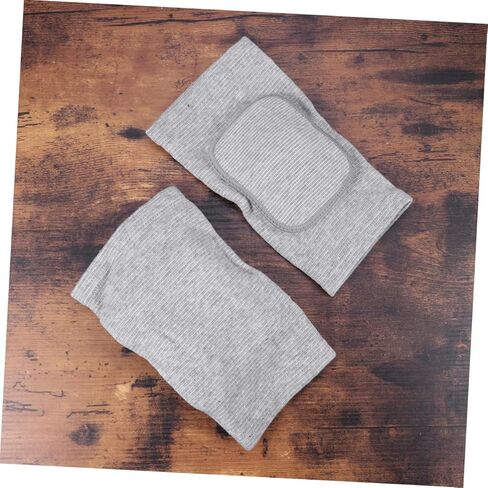 Breathable Elastic Knee Pad Sleeve with Thick Sponge Protection for Sports and Dance Non-slip Support Cover for Running Volleyball Basketball Cycling Xs Grey Pair in Saudi Arabia