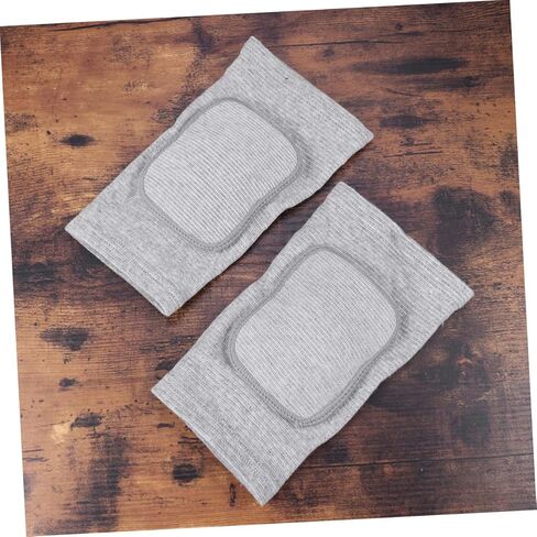 Breathable Elastic Knee Pad Sleeve with Thick Sponge Protection for Sports and Dance Non-slip Support Cover for Running Volleyball Basketball Cycling Xs Grey Pair in Saudi Arabia