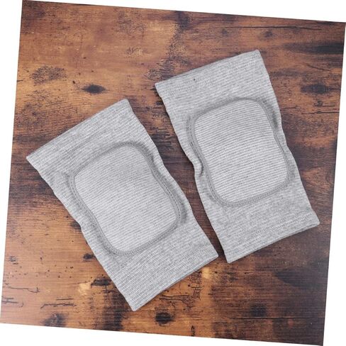 Breathable Elastic Knee Pad Sleeve with Thick Sponge Protection for Sports and Dance Non-slip Support Cover for Running Volleyball Basketball Cycling Xs Grey Pair in Saudi Arabia