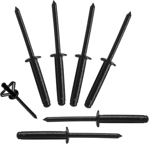 50 قطعة من المسامير ذات القبضة الثلاثية مقاس 3/16 بوصة × 1 بوصة، ومسامير البوب ​​ثلاثية الطي من الألومنيوم، ومسامير البوب ​​البحرية، ومسامير عمياء مزخرفة، ومسامير شفة كبيرة مقاومة للماء لمستخدمي القوارب/الزوارق/قوارب الكاياك in Kuwait