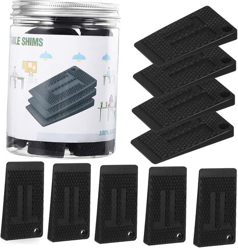 Cabilock 40pcs Plastic Furniture Leveling Shims Adjustable Table Stabilizers for Uneven Surfaces Sturdy Leveling Feet for Chairs Cabinets and Desks in Saudi Arabia