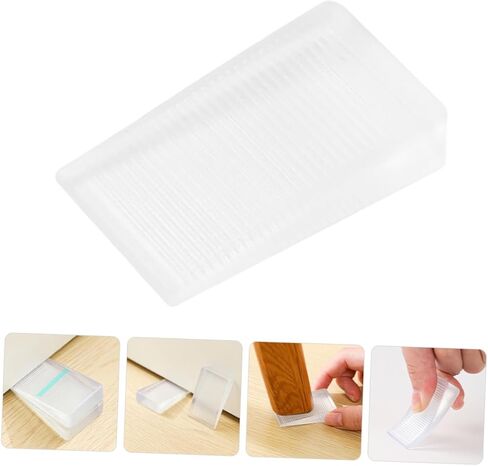12pcs Flexible Table Wedge Adhesive Shims for Leveling Stabilizing PVC Material Easy Installation in Saudi Arabia