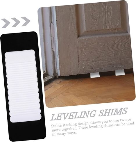 Holibanna 4Pcs Rubber Furniture Leveling Shims for Tables and Sofas Adjustable Height Wedges Non-Slip Pads for Cabinet and Door Support in Kuwait