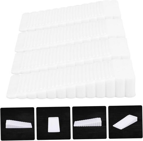 Holibanna 4Pcs Rubber Furniture Leveling Shims for Tables and Sofas Adjustable Height Wedges Non-Slip Pads for Cabinet and Door Support in Kuwait