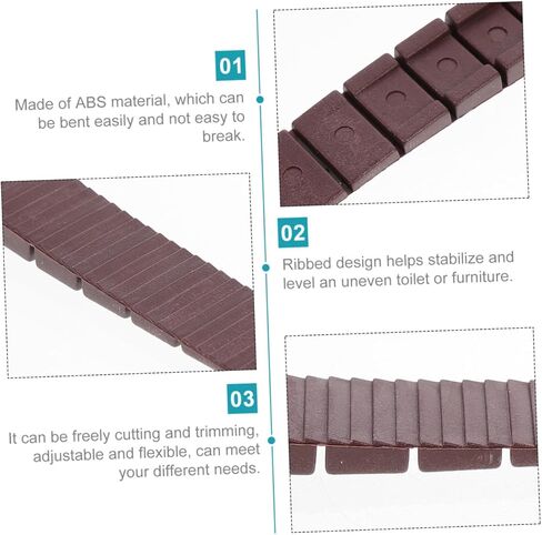 KALLORY 20pcs Adjustable Furniture Leveling Shims DIY Sofa Foot Pads for Uneven Floors Sturdy Plastic Leveling Pads for Cabinets and Chairs in Saudi Arabia
