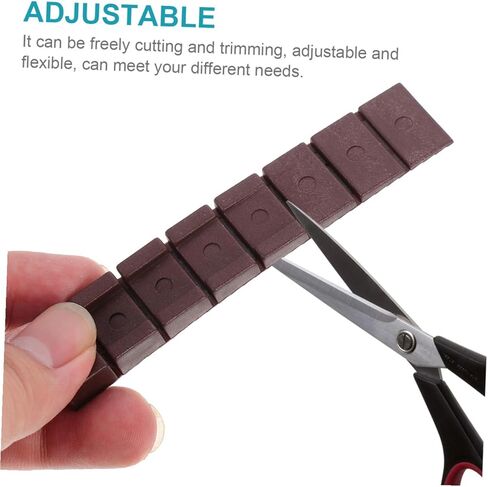 KALLORY 20pcs Adjustable Furniture Leveling Shims DIY Sofa Foot Pads for Uneven Floors Sturdy Plastic Leveling Pads for Cabinets and Chairs in Saudi Arabia