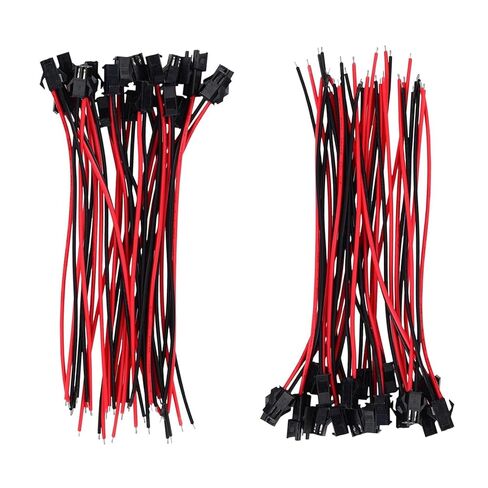 10 أزواج JST SM 2 Pin 22 AWG ذكر وأنثى موصل التوصيل مع كابل 135 مم - لأضواء LED، السيارات، أسلاك الأجهزة المنزلية in Kuwait