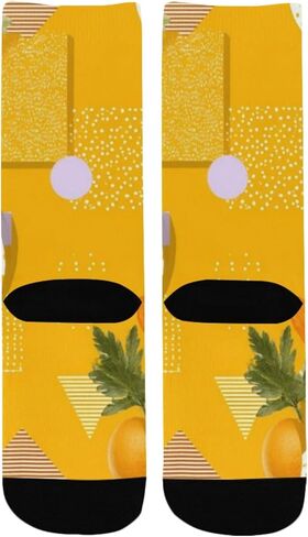 Orange Poppy Pop Hiking Socks - Toddler Boys & Girls Warm Thick Thermal Winter Crew Socks for School, Daily Wear & Outdoor Activities in Kuwait