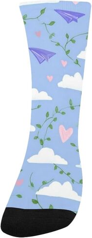 Art Cloud Heart Vines Hiking Socks - Toddler Boys & Girls Warm Thick Thermal Winter Crew Socks for School, Daily Wear & Outdoor Activities in Saudi Arabia