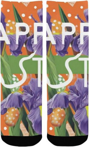 Modern Easter Art Orange Hiking Socks - Toddler Boys & Girls Warm Thick Thermal Winter Crew Socks for School, Daily Wear & Outdoor Activities in Kuwait