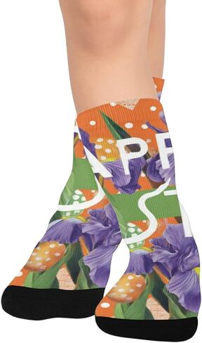 Modern Easter Art Orange Hiking Socks - Toddler Boys & Girls Warm Thick Thermal Winter Crew Socks for School, Daily Wear & Outdoor Activities in Kuwait