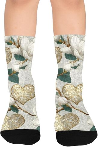 Magnolia and Hearts Hiking Socks - Toddler Boys & Girls Warm Thick Thermal Winter Crew Socks for School, Daily Wear & Outdoor Activities in Kuwait