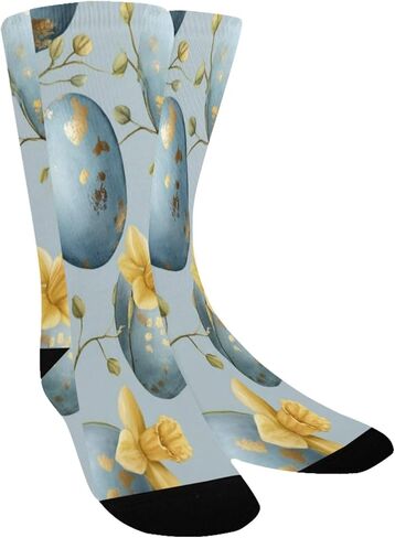 Gilded Spring Bloom Flower Hiking Socks - Toddler Boys & Girls Warm Thick Thermal Winter Crew Socks for School, Daily Wear & Outdoor Activities in Kuwait