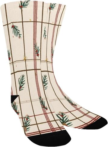 Holiday Plaid Art Hiking Socks - Toddler Boys & Girls Warm Thick Thermal Winter Crew Socks for School, Daily Wear & Outdoor Activities in Saudi Arabia