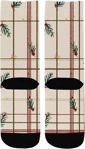 Holiday Plaid Art Hiking Socks - Toddler Boys & Girls Warm Thick Thermal Winter Crew Socks for School, Daily Wear & Outdoor Activities in Saudi Arabia