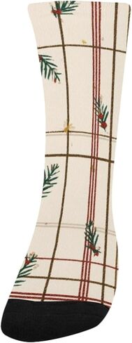 Holiday Plaid Art Hiking Socks - Toddler Boys & Girls Warm Thick Thermal Winter Crew Socks for School, Daily Wear & Outdoor Activities in Saudi Arabia