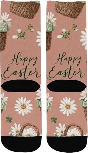 Charming Easter Art Hiking Socks - Toddler Boys & Girls Warm Thick Thermal Winter Crew Socks for School, Daily Wear & Outdoor Activities in Kuwait