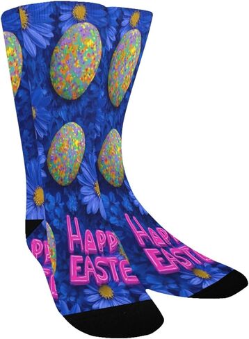 Happy Easter Blue Egg Hiking Socks - Toddler Boys & Girls Warm Thick Thermal Winter Crew Socks for School, Daily Wear & Outdoor Activities in Kuwait