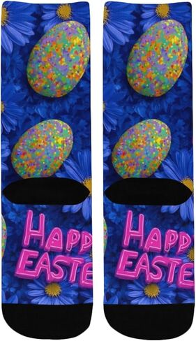 Happy Easter Blue Egg Hiking Socks - Toddler Boys & Girls Warm Thick Thermal Winter Crew Socks for School, Daily Wear & Outdoor Activities in Kuwait