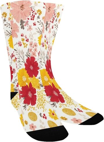 Spring Easter Floral Hiking Socks - Toddler Boys & Girls Warm Thick Thermal Winter Crew Socks for School, Daily Wear & Outdoor Activities in Kuwait