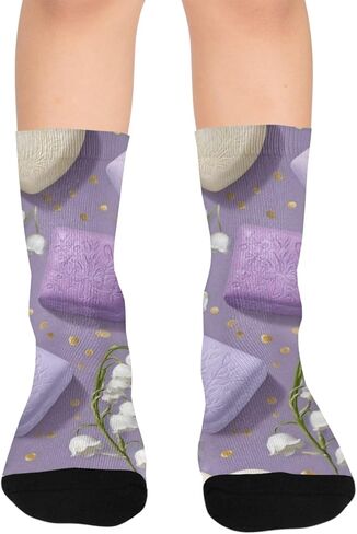 Lily of Valley Soap Hiking Socks - Toddler Boys & Girls Warm Thick Thermal Winter Crew Socks for School, Daily Wear & Outdoor Activities in Saudi Arabia