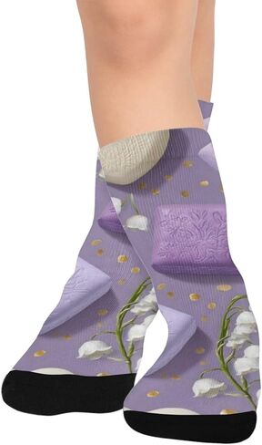 Lily of Valley Soap Hiking Socks - Toddler Boys & Girls Warm Thick Thermal Winter Crew Socks for School, Daily Wear & Outdoor Activities in Saudi Arabia