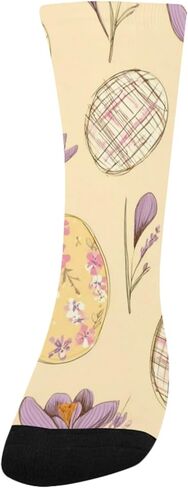 Crocus Easter Egg Yellow Hiking Socks - Toddler Boys & Girls Warm Thick Thermal Winter Crew Socks for School, Daily Wear & Outdoor Activities in Saudi Arabia