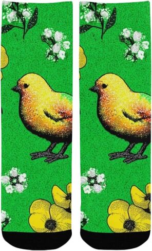 Art Green Rainbow Chick Hiking Socks - Toddler Boys & Girls Warm Thick Thermal Winter Crew Socks for School, Daily Wear & Outdoor Activities in Kuwait