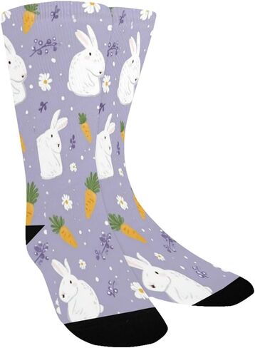 جوارب Bunnies Carrot Bloom للمشي لمسافات طويلة - جوارب شتوية حرارية سميكة دافئة للأولاد والبنات للمدرسة، والارتداء اليومي والأنشطة الخارجية in Kuwait