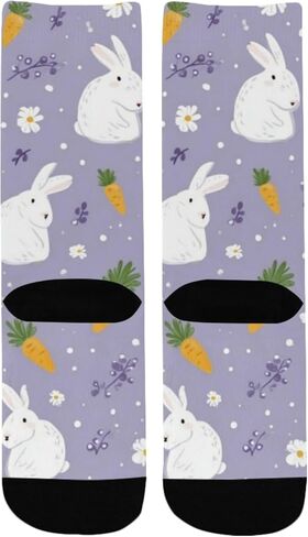 جوارب Bunnies Carrot Bloom للمشي لمسافات طويلة - جوارب شتوية حرارية سميكة دافئة للأولاد والبنات للمدرسة، والارتداء اليومي والأنشطة الخارجية in Kuwait