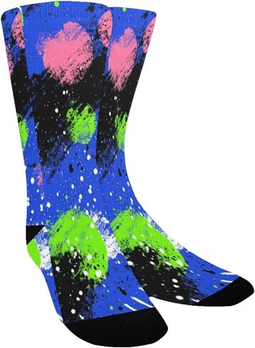 Neon Graffiti Pop Blue Hiking Socks - Toddler Boys & Girls Warm Thick Thermal Winter Crew Socks for School, Daily Wear & Outdoor Activities in Kuwait