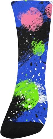 Neon Graffiti Pop Blue Hiking Socks - Toddler Boys & Girls Warm Thick Thermal Winter Crew Socks for School, Daily Wear & Outdoor Activities in Kuwait
