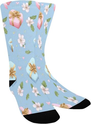 Pastel Gift Garden Blue Hiking Socks - Toddler Boys & Girls Warm Thick Thermal Winter Crew Socks for School, Daily Wear & Outdoor Activities in Kuwait