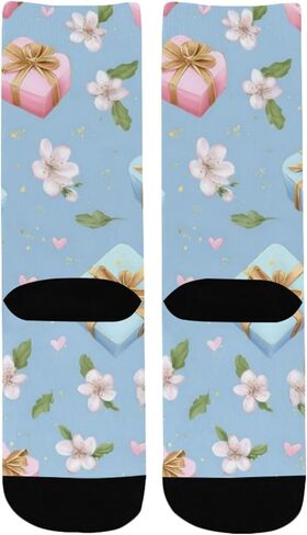 Pastel Gift Garden Blue Hiking Socks - Toddler Boys & Girls Warm Thick Thermal Winter Crew Socks for School, Daily Wear & Outdoor Activities in Kuwait