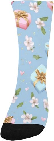 Pastel Gift Garden Blue Hiking Socks - Toddler Boys & Girls Warm Thick Thermal Winter Crew Socks for School, Daily Wear & Outdoor Activities in Kuwait