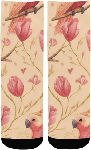 Parrots Floral Bloom Hiking Socks - Toddler Boys & Girls Warm Thick Thermal Winter Crew Socks for School, Daily Wear & Outdoor Activities in Kuwait