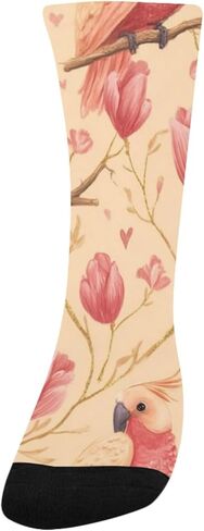 Parrots Floral Bloom Hiking Socks - Toddler Boys & Girls Warm Thick Thermal Winter Crew Socks for School, Daily Wear & Outdoor Activities in Kuwait