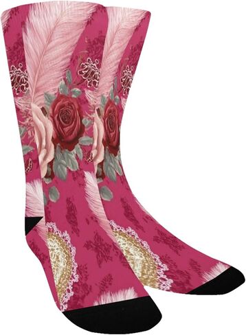 Pink Rose Glow Hiking Socks - Toddler Boys & Girls Warm Thick Thermal Winter Crew Socks for School, Daily Wear & Outdoor Activities in Kuwait